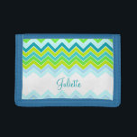 Zigzag lägg till ditt namn<br><div class="desc">Vall-/väska för Chevron zig zag stil. Anpassa med ditt namn lyder för närvarande: Juliette. Design av Sarah Trett.</div>