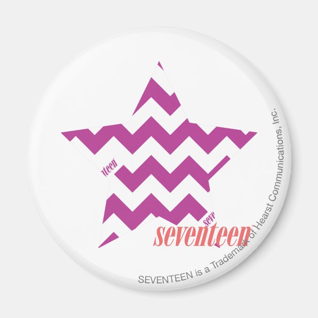 ZigZag Lila 4 Magnet (Framsidan)