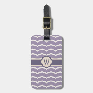 Zigzag Luggage Tag-nummer, färglöst Bagagebricka