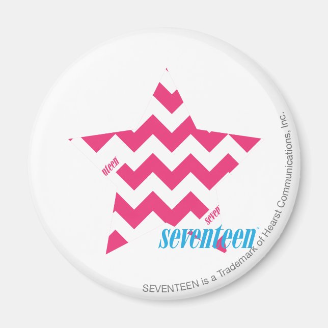 ZigZag Magenta 2 Magnet (Framsidan)