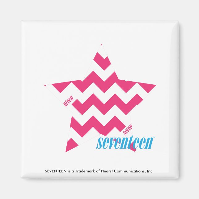 ZigZag Magenta 2 Magnet (Framsidan)