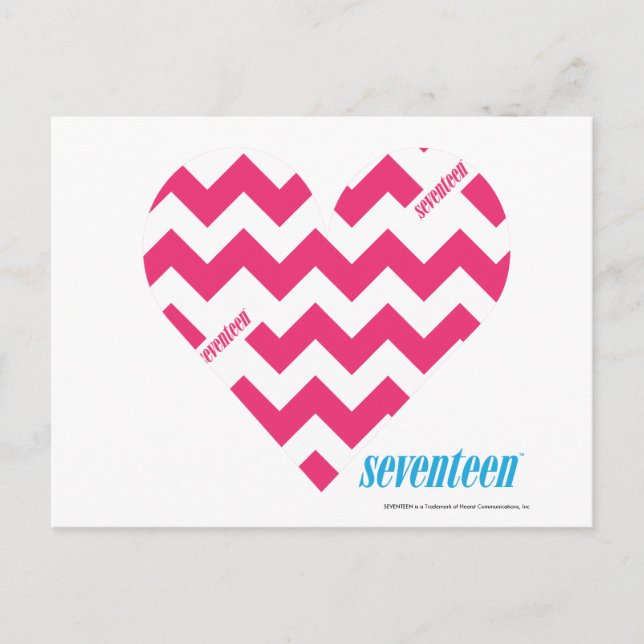 ZigZag-Magenta 3 Vykort (Framsida)