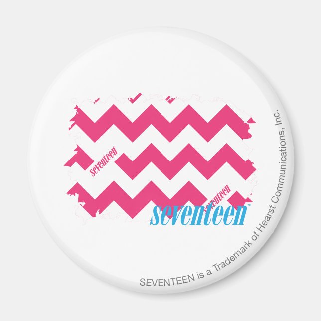 ZigZag-Magenta 4 Magnet (Framsidan)