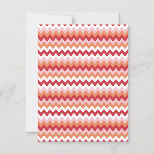 Zigzag mönster 2 anteckningskort (Framsida)