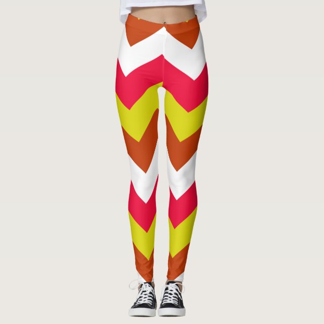 ZIGZAG MÖNSTER. LEGGINGS (Framsida)