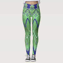 Zigzag mönster "Ratti_Kreativ_Arts" Leggings