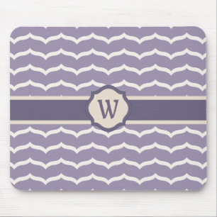 Zigzag Mousepad med blommor Musmatta