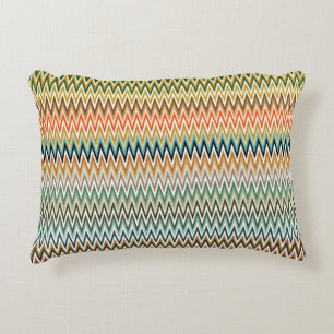 Zigzag Multicolor Mönster Prydnadskudde