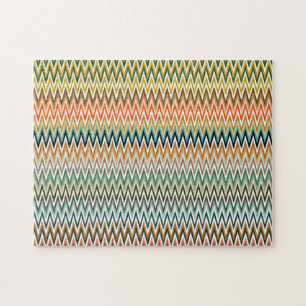 Zigzag Multicolor Mönster Pussel