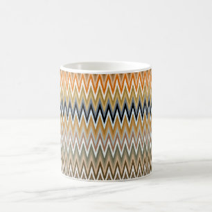 Zigzag Multifärgad Mönster Kaffemugg