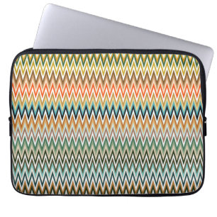 Zigzag Multifärgad Mönster Laptop Fodral