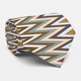 Zigzag Multifärgad Mönster Slips