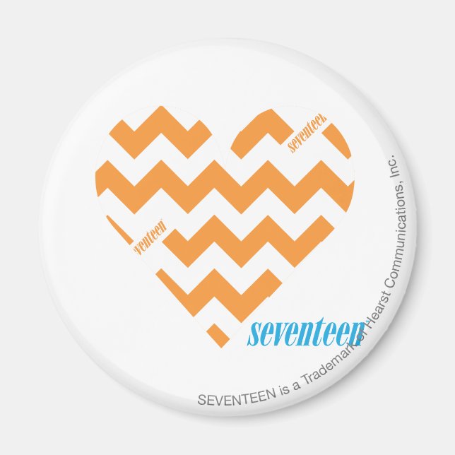 ZigZag Orange 2 Magnet (Framsidan)