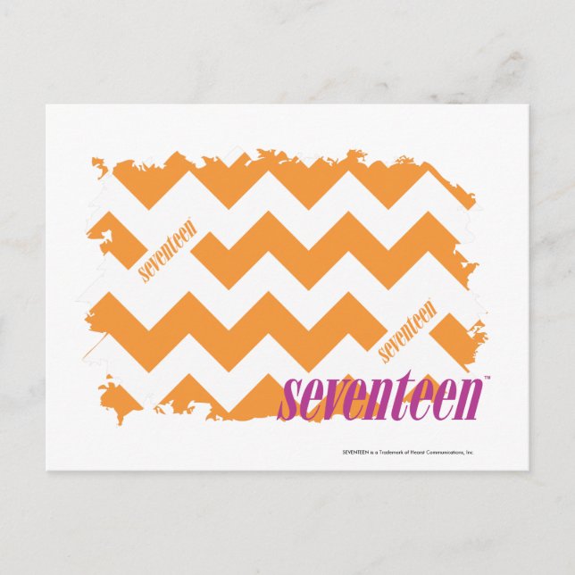 ZigZag-Orange 4 Vykort (Framsida)