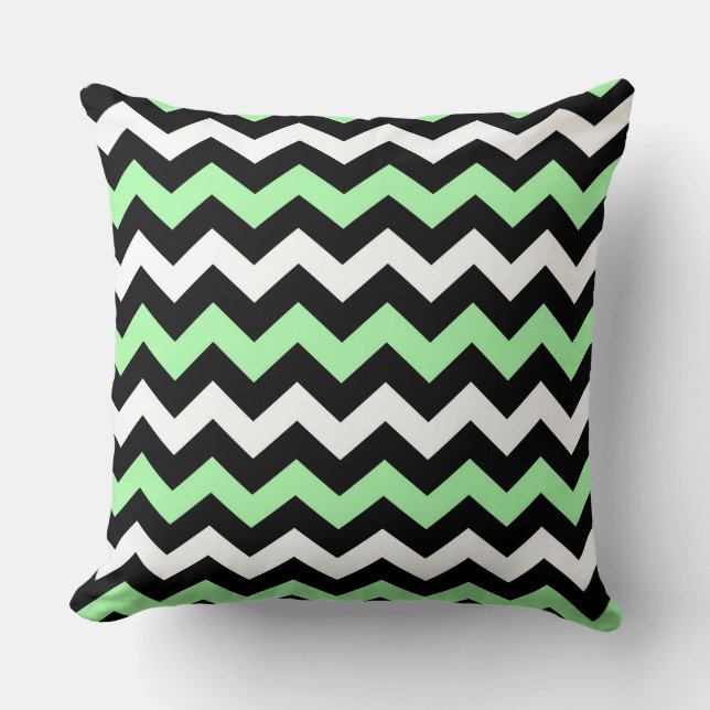 Zigzag patroon (zwart, groen, wit) kudde (Framsida)