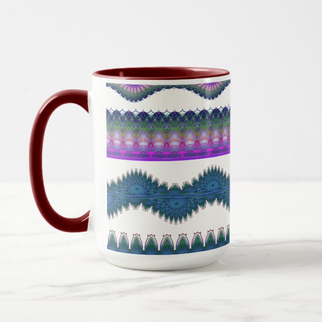 Zigzag Pattern Coffee Mug Mugg (Vänster)