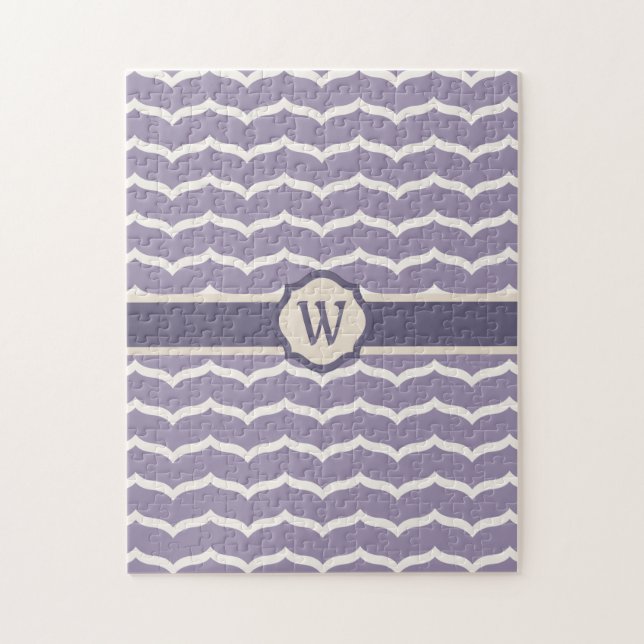 Zigzag Puzzle, färglös Pussel (Vertikal)