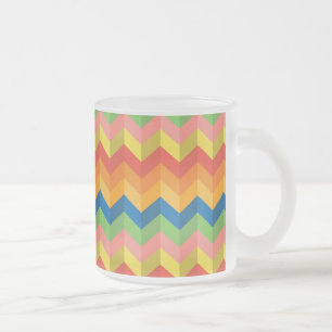 zigzag rand frostad glasmugg