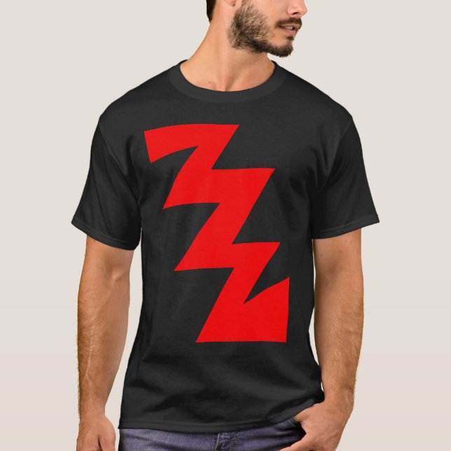 ZigZag - röd Tee Shirt (Framsida)