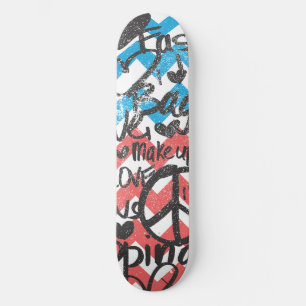 ZigZag Rosa-Aqua Mini Skateboard Bräda 18,7 Cm