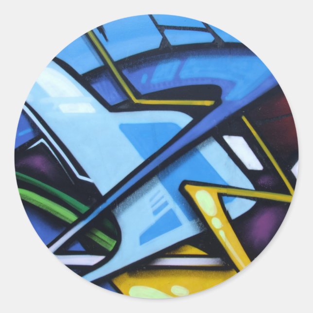 ZigZag Runt Klistermärke (Framsida)