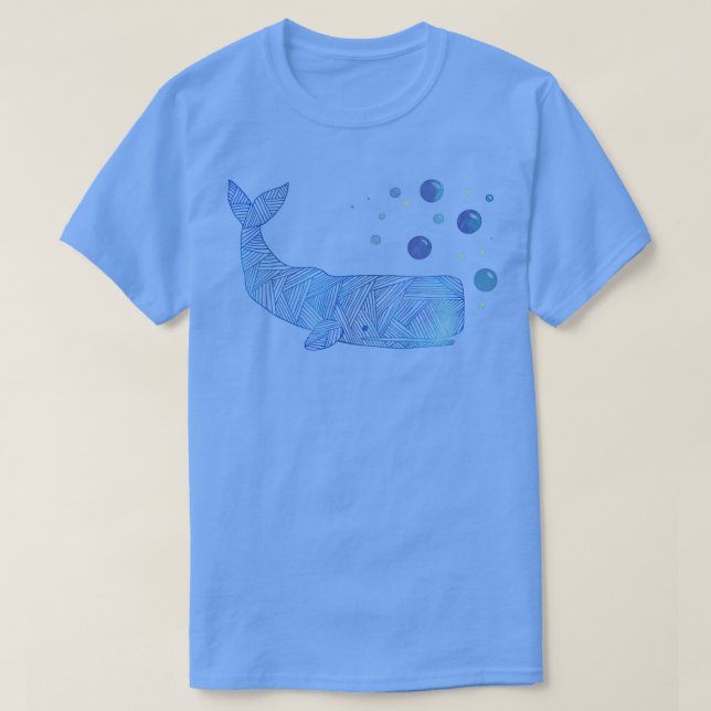 Zigzag Sperm Whale T Shirt (Design framsida)