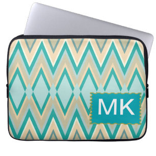 zigzag-telefoner diagonal laptop sleeve