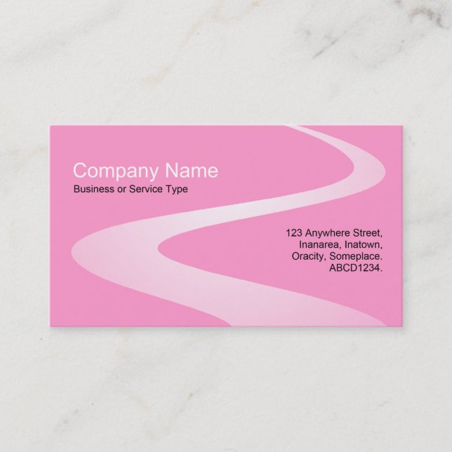 ZigZag Väg - Rosans nyanser Visitkort (Framsida)