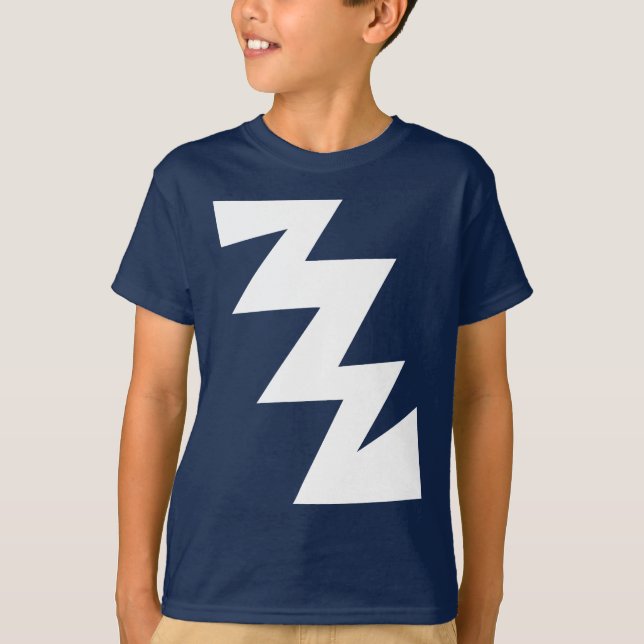 ZigZag - Vit T-shirt (Framsida)