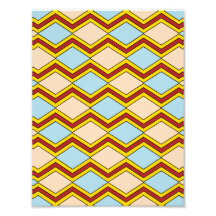 Zigzags och Diamonds Abstrakt Art