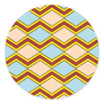 Zigzags och Diamonds Abstrakt Art