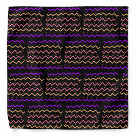Zigzags och punkter bandana