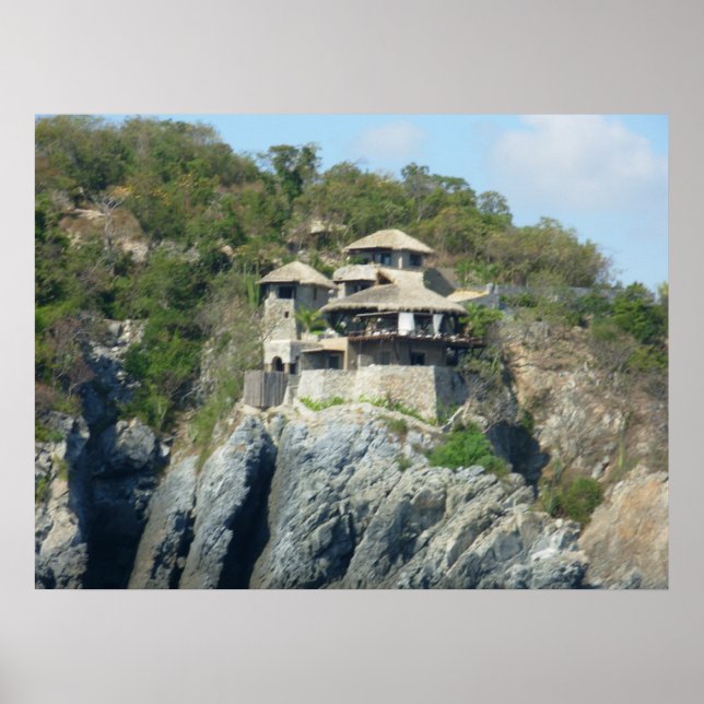 Zihuatanejo Cliffside Poster (Framsidan)
