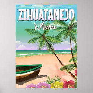 Zihuatanejo Mexikansk semester poster