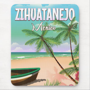 Zihuatanejo Mexikansk semester poster Musmatta