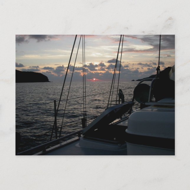 Zihuatanejo Sunset från Moira i ankarplats Vykort (Framsida)