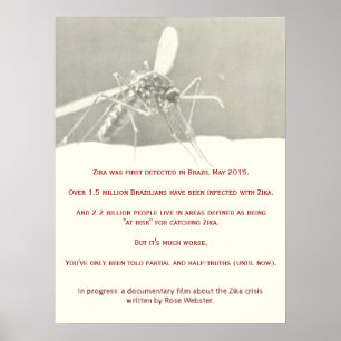 Zika-dokumentär Poster av RoseWrites