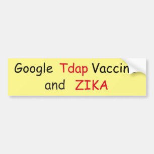Zika Virus Bumper Sticker Bildekal
