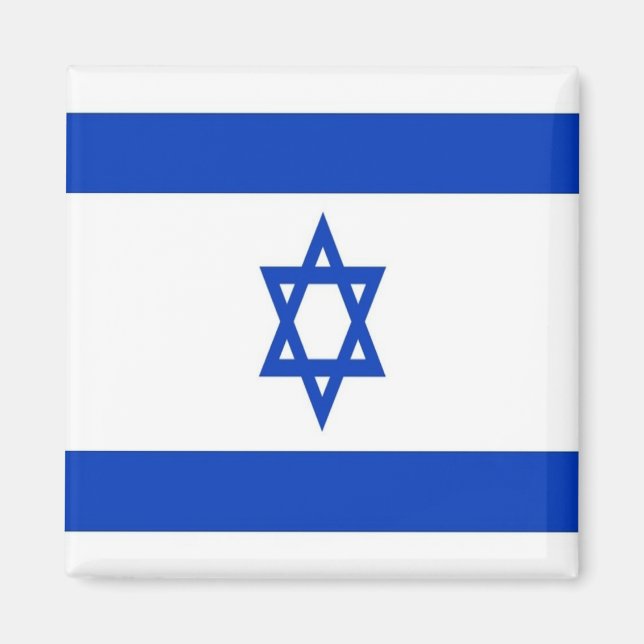 zIL001 Israels FLAGGA Israel, Fridge Magnet (Framsidan)