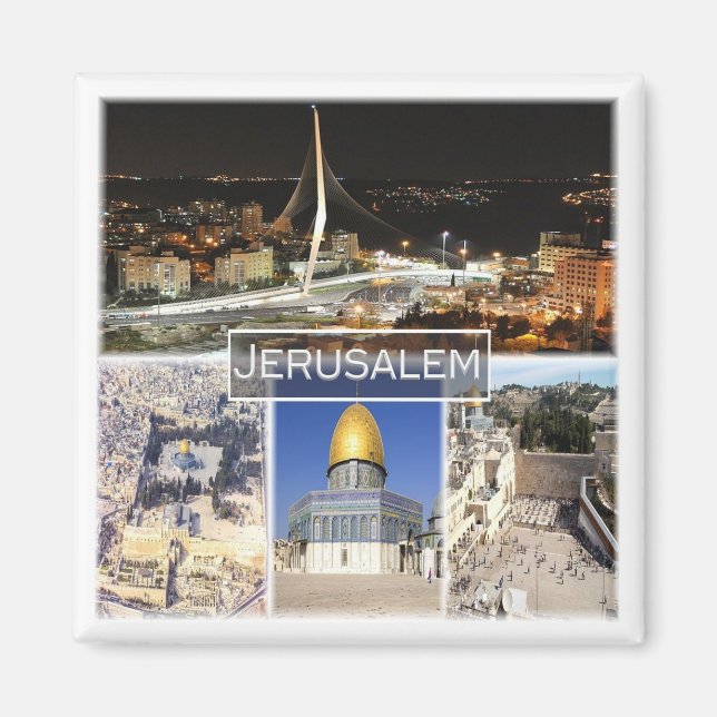 zIL004 JERUSALEM, Israel, Mellan östern, Asien, Fr Magnet (Framsidan)