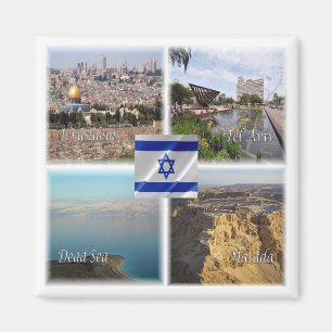 zIL006 TEL AVIV JERUSALEM, Israel, Fridge Magnet