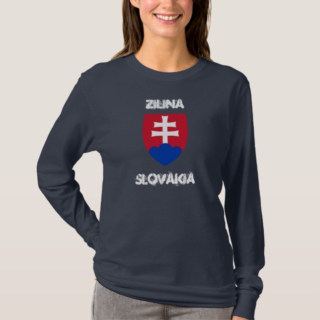 Zilina, Slovakien, jackande arm Tee (Framsida)