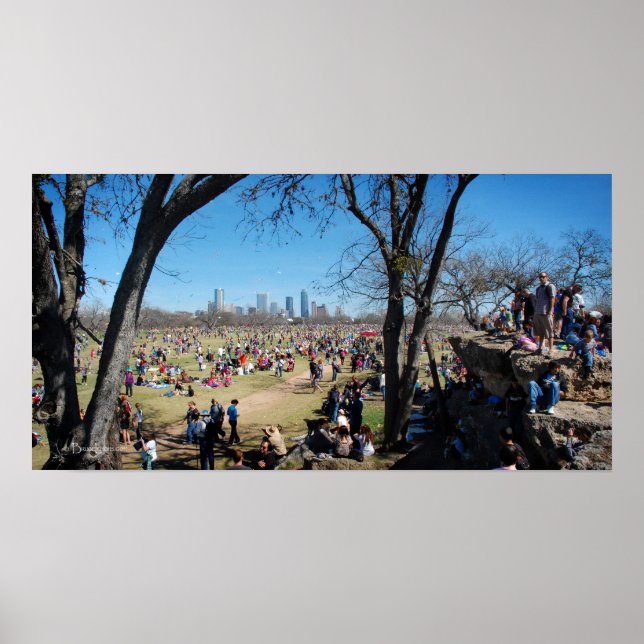 Zilker Park Kite Festival 2 - Austin Texas Poster (Framsidan)
