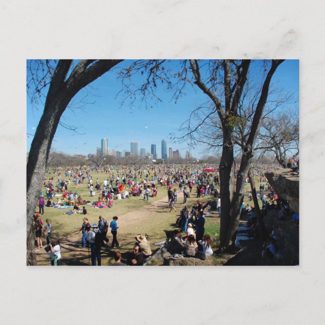 Zilker Park Kite Festival 2 - Austin Texas Vykort (Framsida)