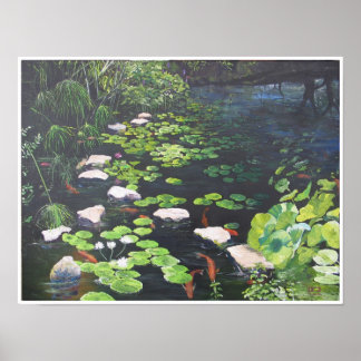 Zilker Park Lillies Poster