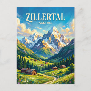 Zillertal Österrike Vykort