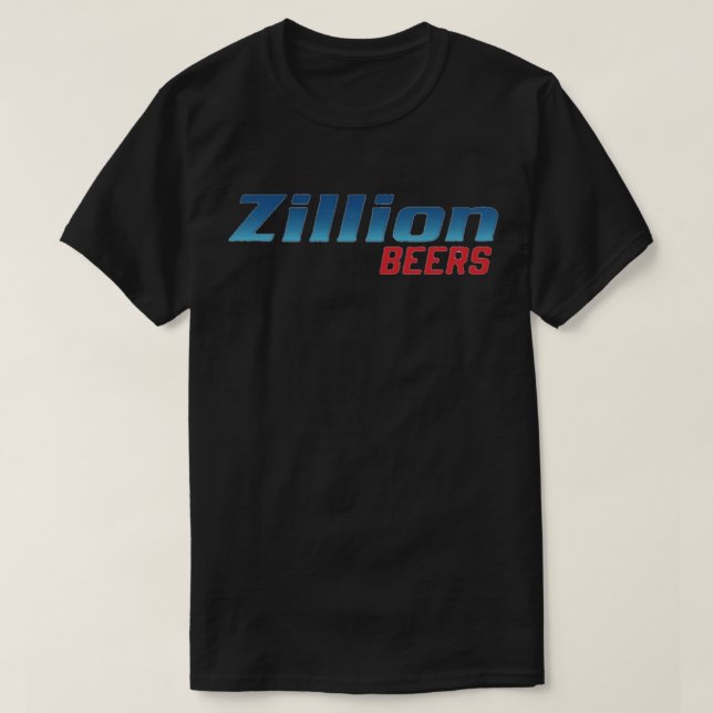 Zillion Beers Natty Light Sticker T Shirt (Design framsida)