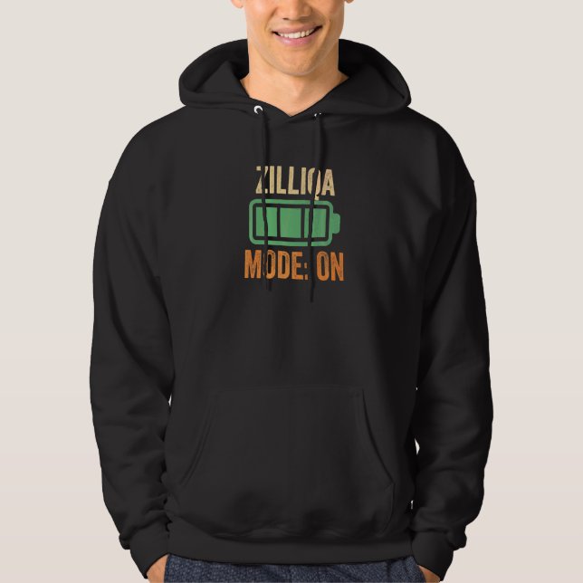 Zilliqa-läge På Krypto Hoodie (Framsida)