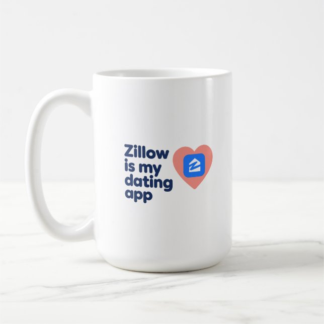 Zillow Is My Dating App Premium Kaffemugg (Vänster)