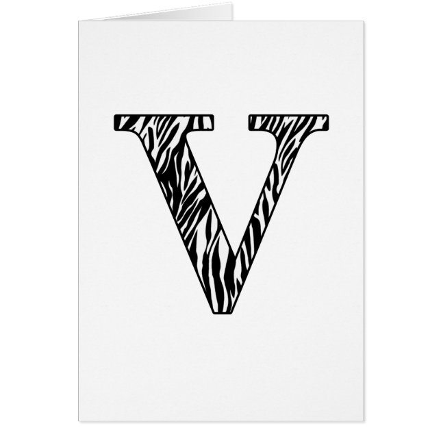 Zilly sebra V Hälsningskort (Framsidan)